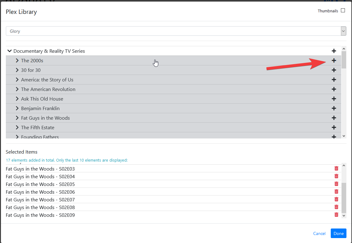 Creating custom "TV channel" streams in Plex using dizqueTV